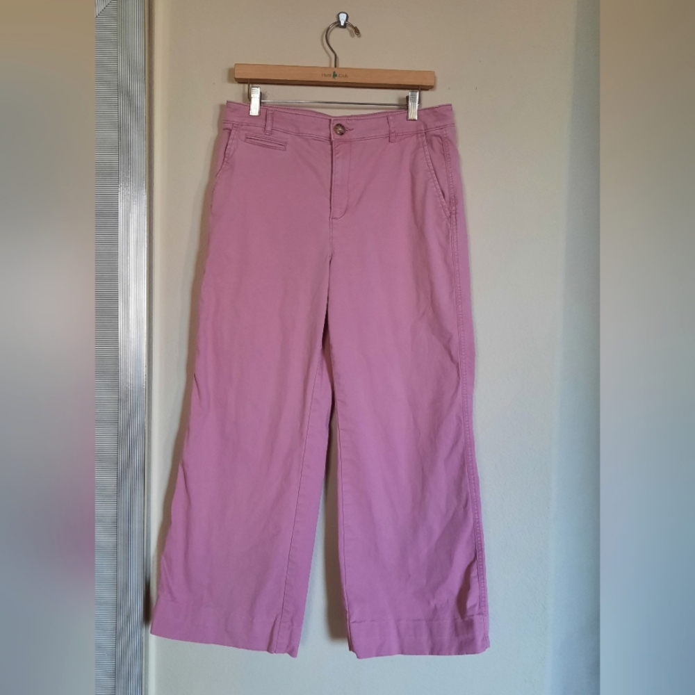 Loft Monroe Pink Wide-Leg Pants Coastal Resort Easter Spring Summer